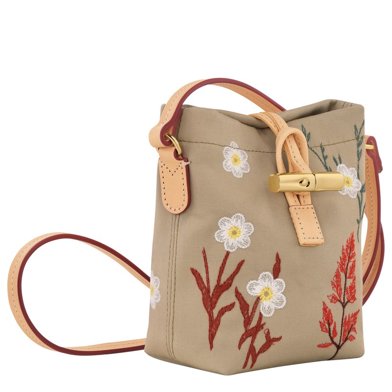 Longchamp Le Roseau Xs Crossbody Bag Oat | AOXI46780