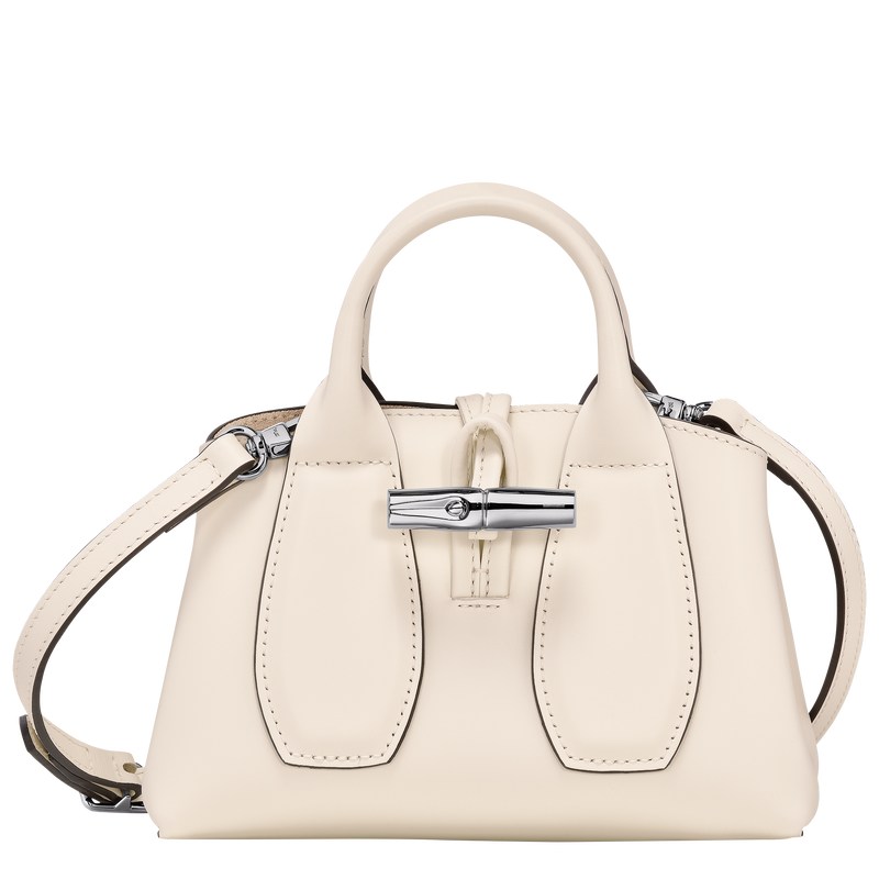 Longchamp Le Roseau Xs Handbag Ecru | DWAZ86714