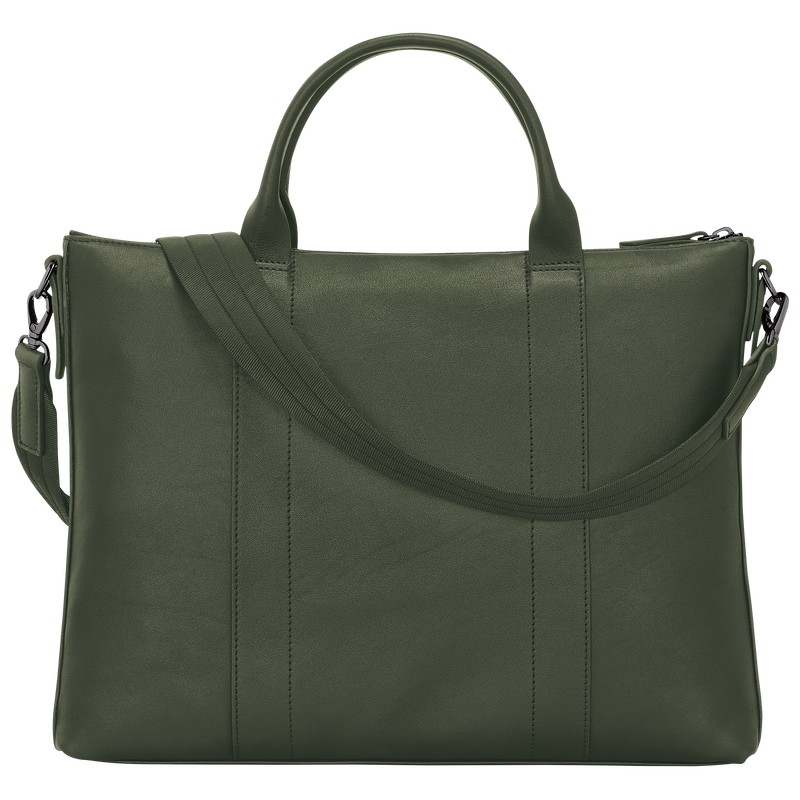 Longchamp Longchamp 3d Briefcase Khaki | MVCT58241