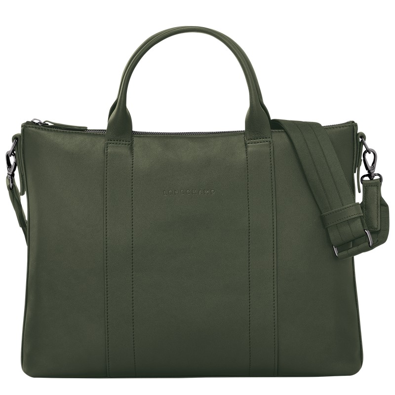 Longchamp Longchamp 3d Briefcase Khaki | MVCT58241