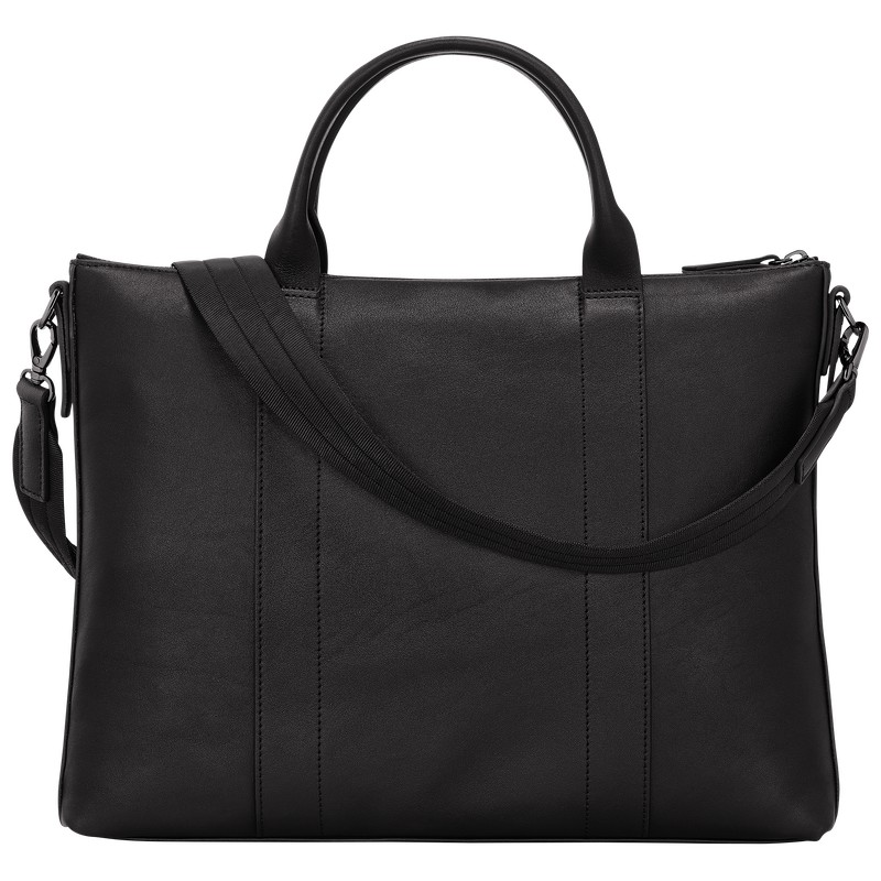 Longchamp Longchamp 3d Briefcase Zwart | JPDZ70413