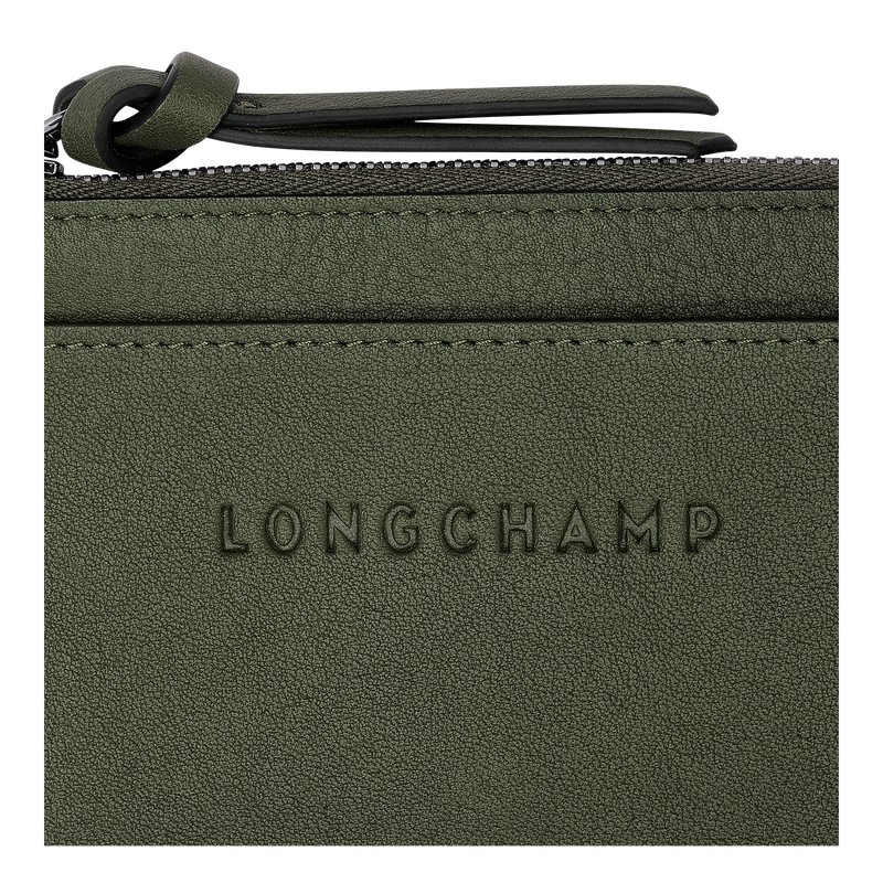 Longchamp Longchamp 3d Card Holder Khaki | TEBW76241