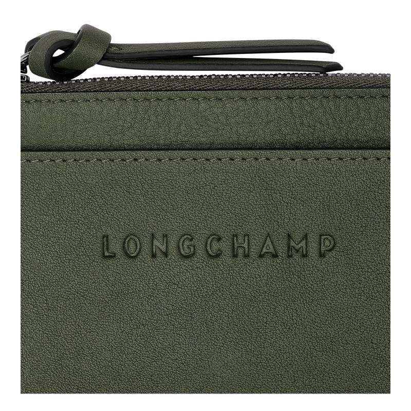 Longchamp Longchamp 3d Card Holder Khaki | RXOG51082