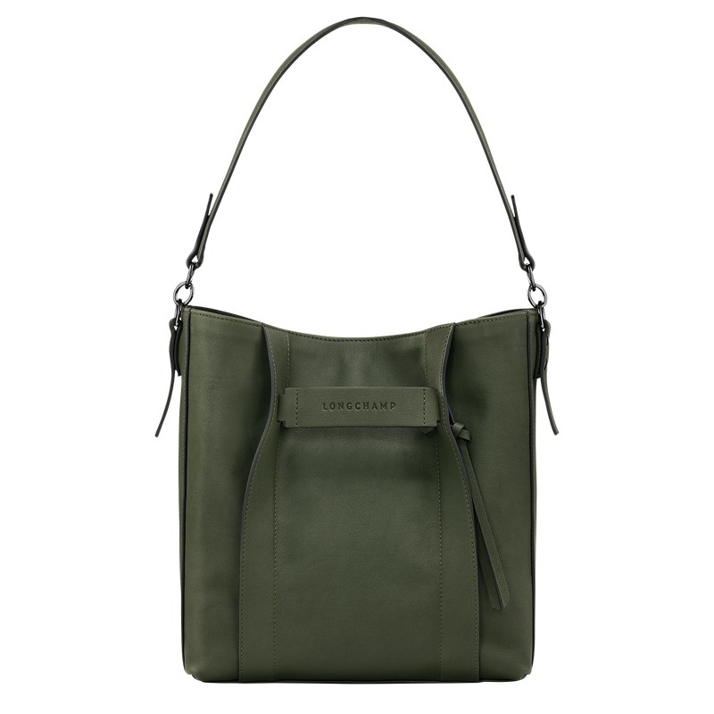 Longchamp Longchamp 3d M Hobo Bag Khaki | URYK43690