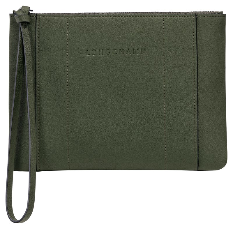 Longchamp Longchamp 3d Pouch Khaki | YCTZ49381