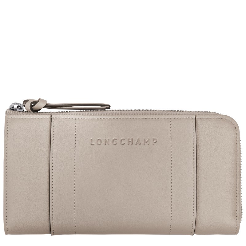 Longchamp Longchamp 3d Zip Around Wallet Clay | RVBG05794