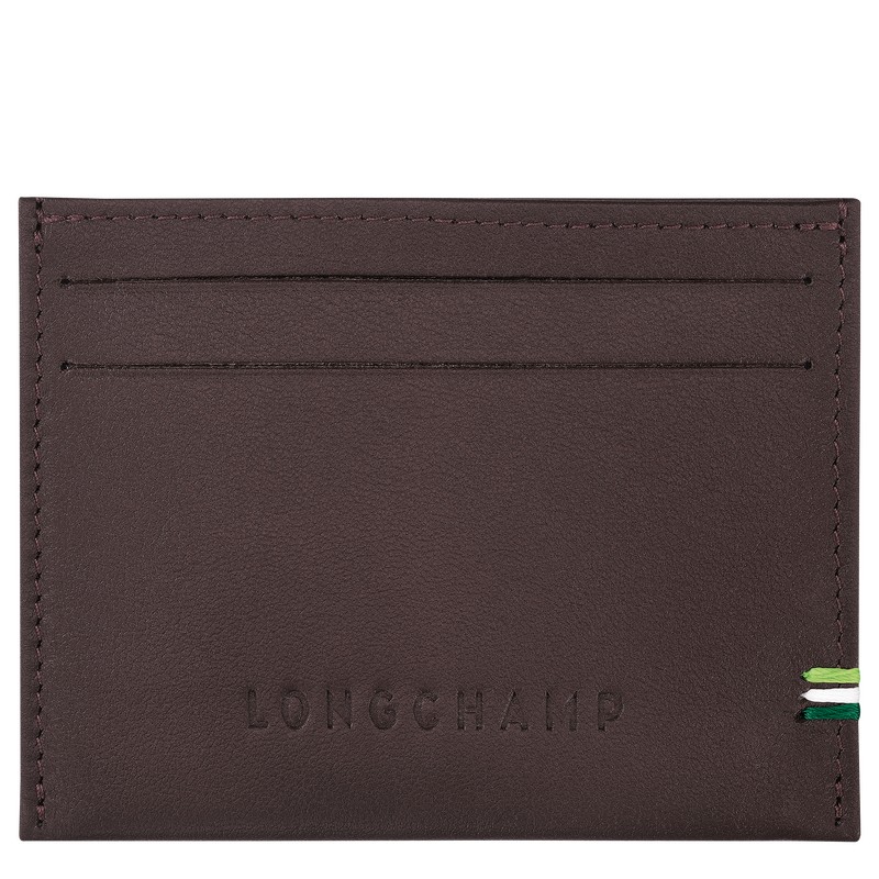 Longchamp Longchamp Sur Seine Card Holder Mocha | ZHDW60425