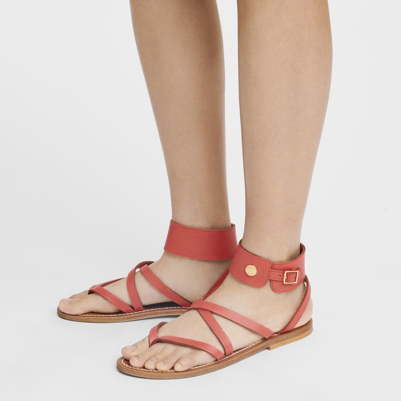 Longchamp Longchamp X K.Jacques Sandals Strawberry | QOTN81270