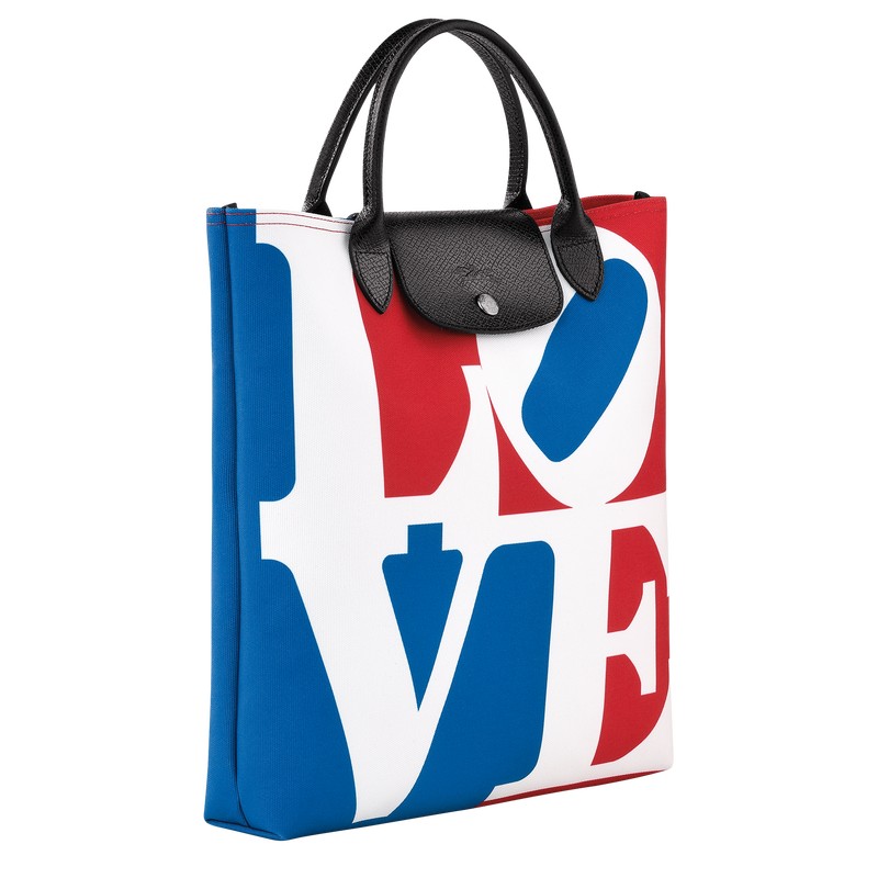 Longchamp Longchamp X Robert Indiana L Handbag Wit | HGWK26057