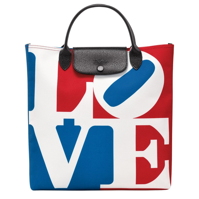 Longchamp Longchamp X Robert Indiana L Handbag Wit | IVHN46519