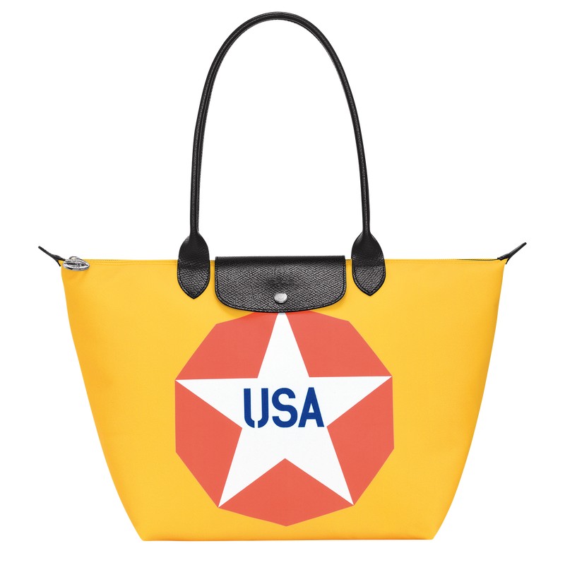 Longchamp Longchamp X Robert Indiana L Tote Bag Blauw | KXYA61572