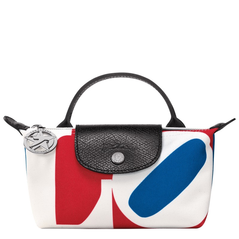 Longchamp Longchamp X Robert Indiana Pouch Wit | BNOC05314