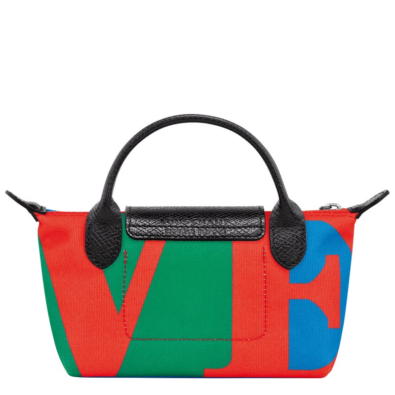 Longchamp Longchamp X Robert Indiana Pouch Rood Donkerblauw | YEWZ27063