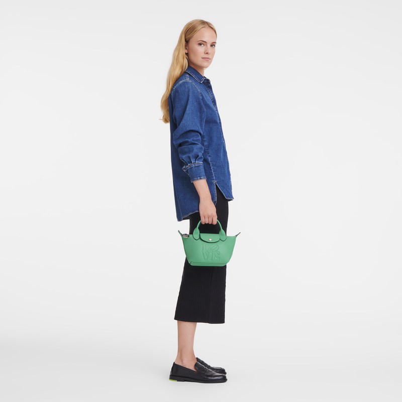 Longchamp Longchamp X Robert Indiana Xs Handbag Groen | OZJT67398