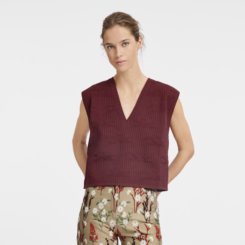 Longchamp Sleeveless Sweater Sienna | BRFT30217