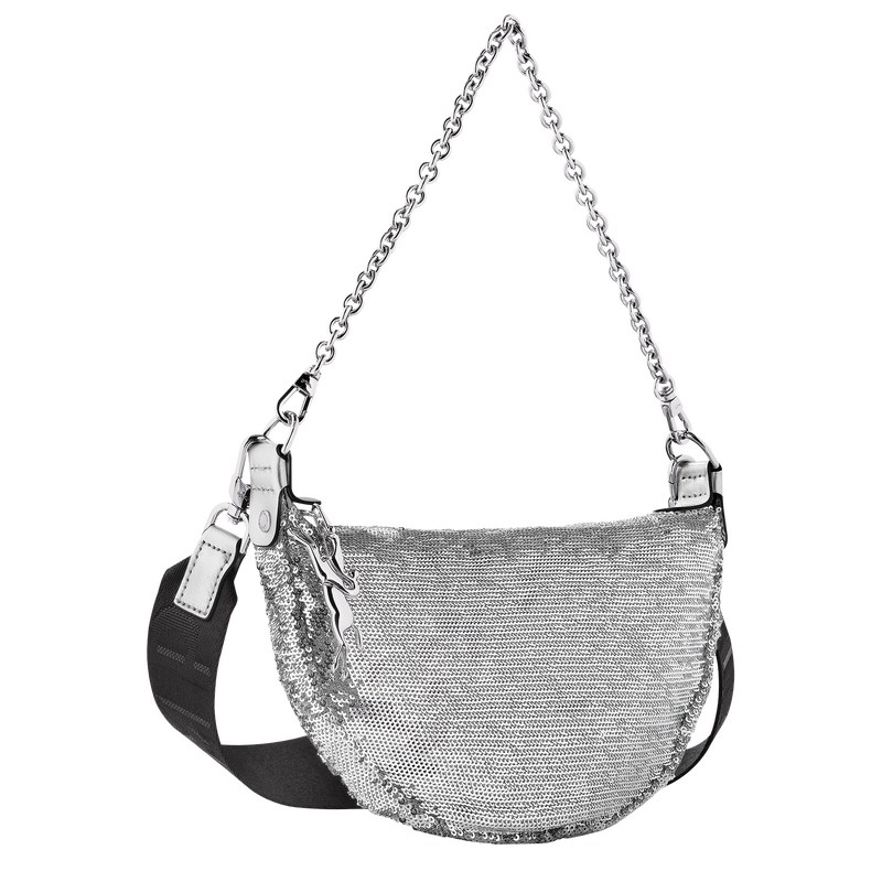 Longchamp Smile S Crossbody Bag Zilver | ZDMQ90765