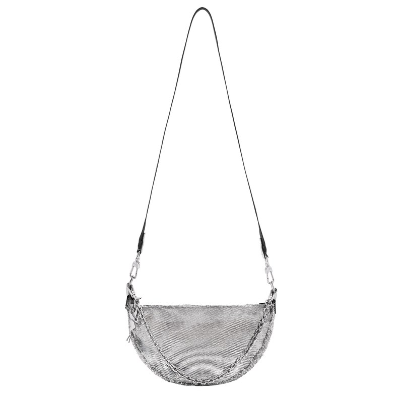 Longchamp Smile S Crossbody Bag Zilver | ZDMQ90765