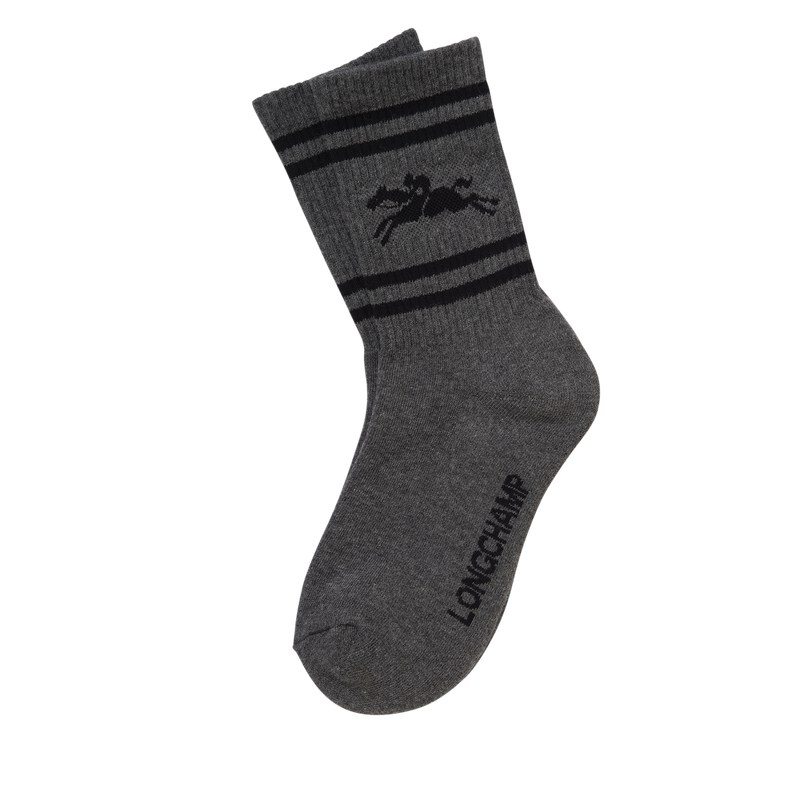 Longchamp Socks Anthracite | HVCT35194