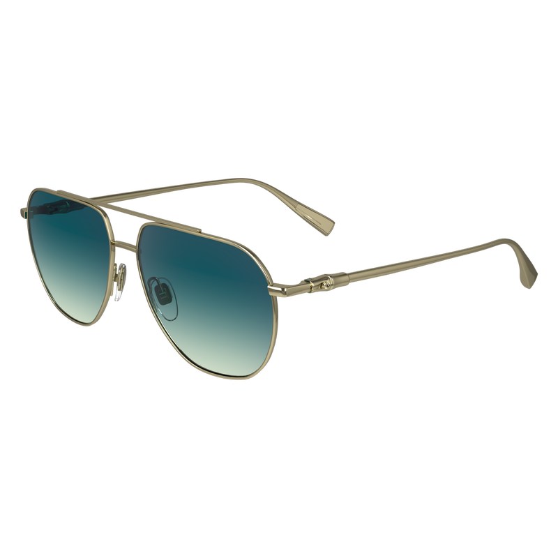 Longchamp Sunglasses Goud Blauw | ZEPV46237