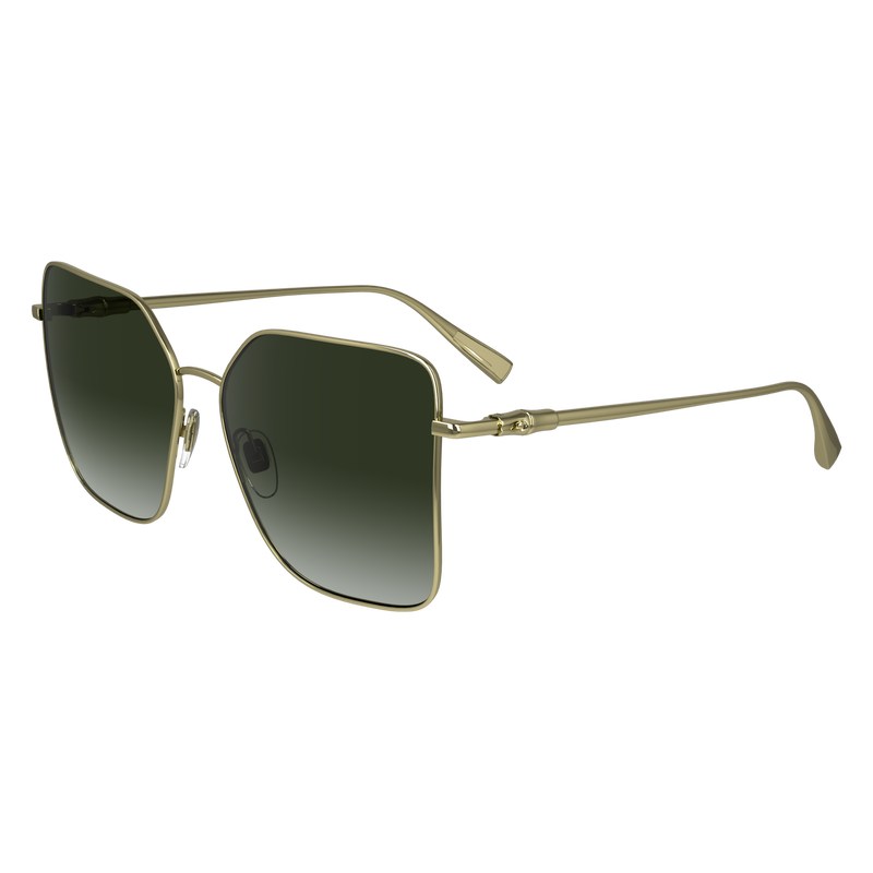 Longchamp Sunglasses Goud Khaki | CPLB95421