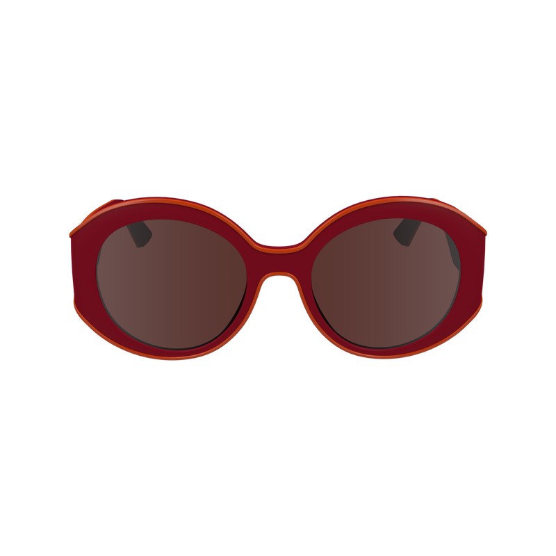 Longchamp Sunglasses Rood Donkerblauw | AJXP56198