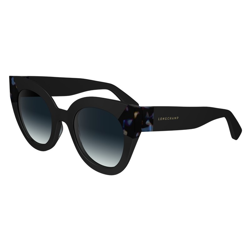 Longchamp Sunglasses Zwart Blauw | IHSY21963