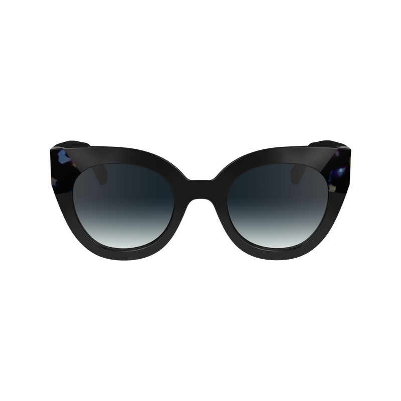 Longchamp Sunglasses Zwart Blauw | IHSY21963