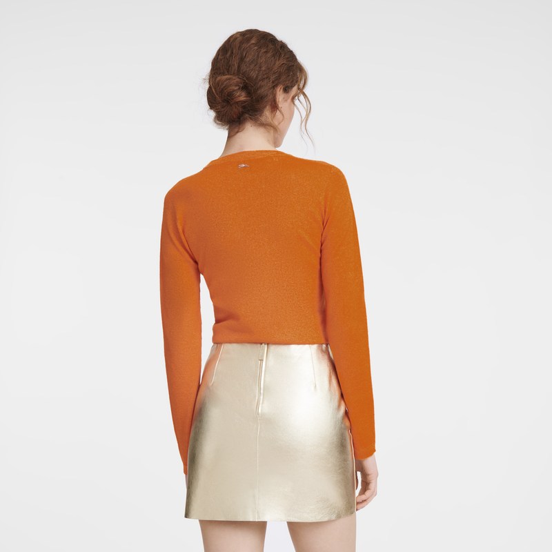 Longchamp Sweater Oranje | AFQM63849