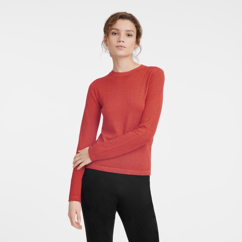 Longchamp Sweater Strawberry | QPXG09573