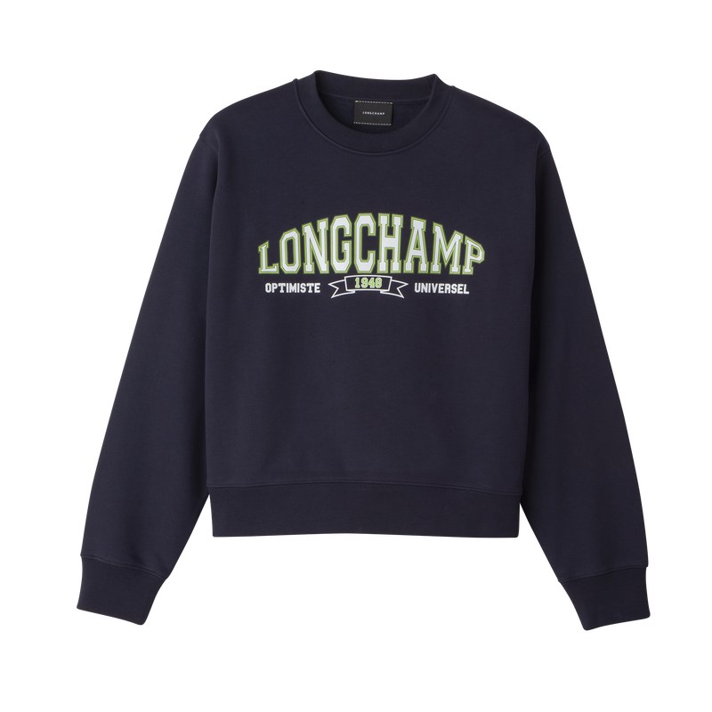 Longchamp Sweatshirt Donkerblauw | MKYO25409