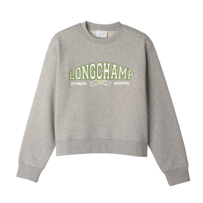 Longchamp Sweatshirt Grijs | QWRV50314