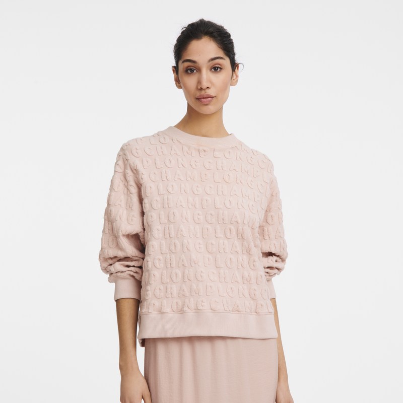 Longchamp Sweatshirt Nude | CLIV60189