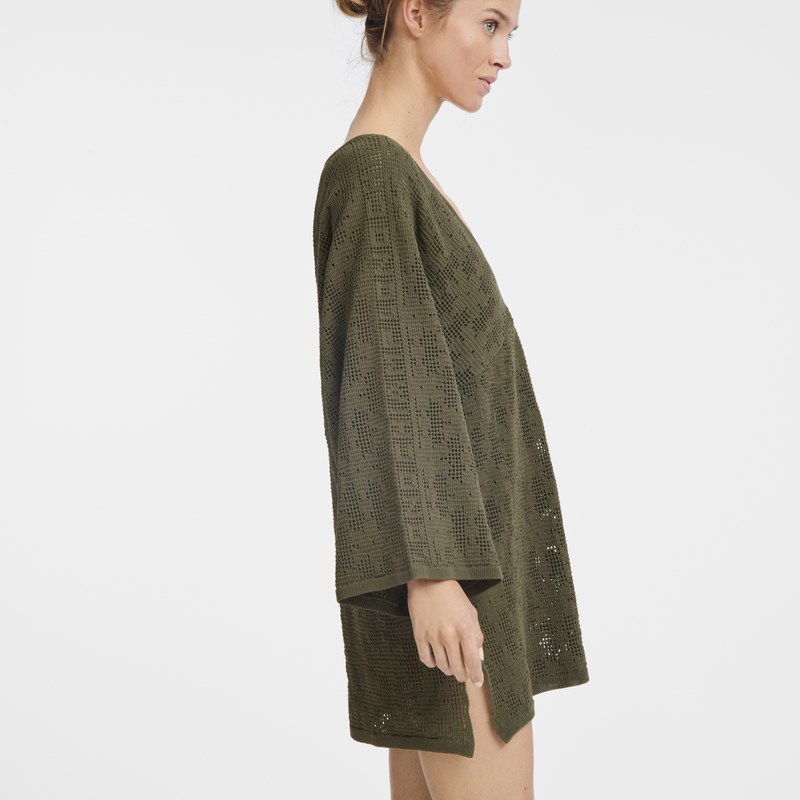 Longchamp Tunic Khaki | YKOX85371