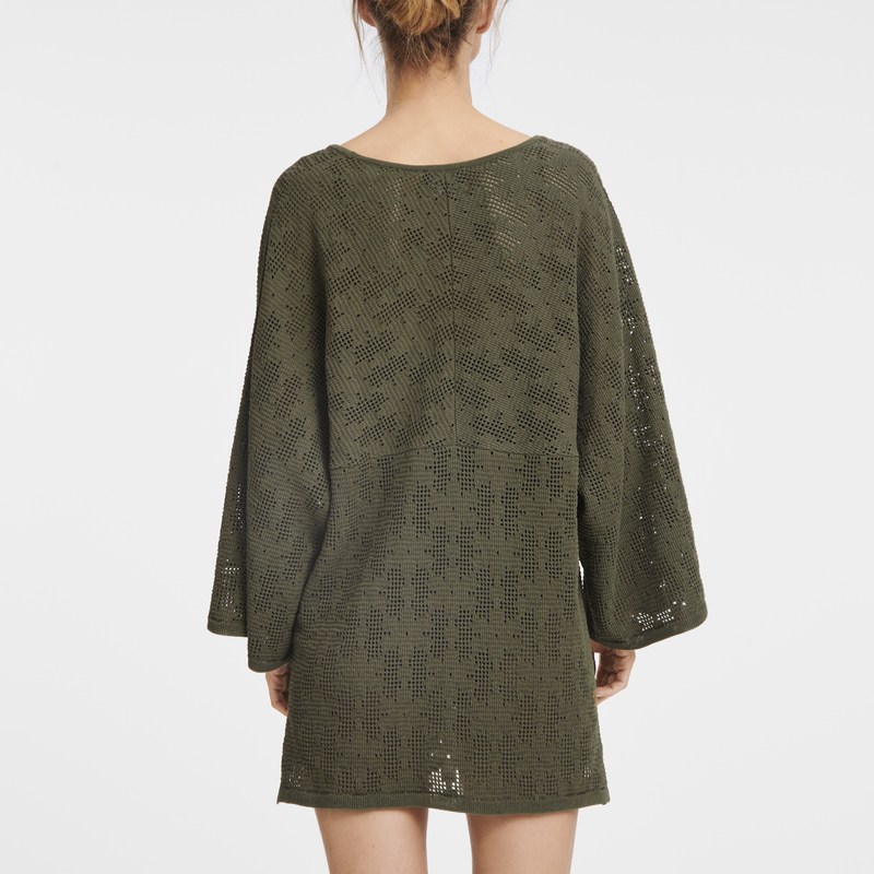 Longchamp Tunic Khaki | YKOX85371