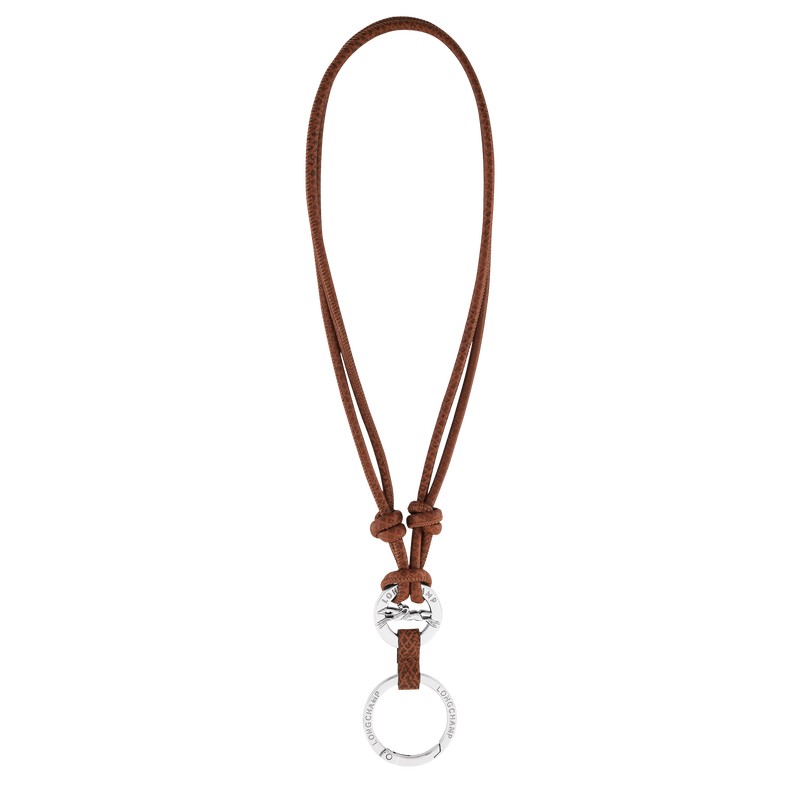 Longchamp Épure Key Ring Bruin | PCIK93047