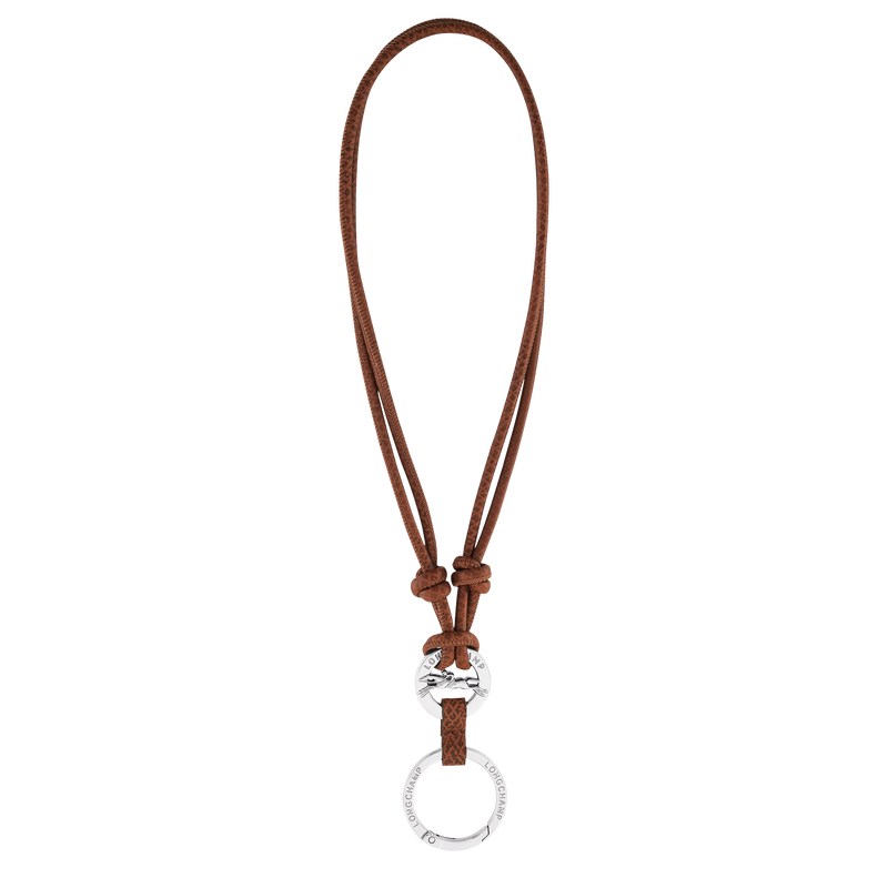 Longchamp Épure Key Ring Bruin | PRDT81304