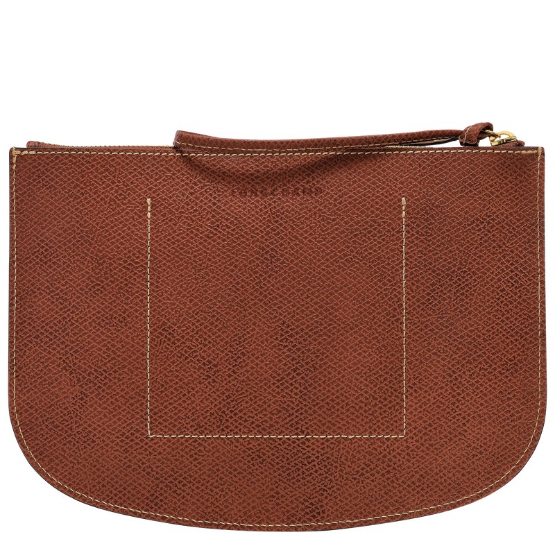 Longchamp Épure Pouch Bruin | NXJE91820