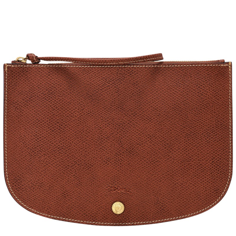 Longchamp Épure Pouch Bruin | NXJE91820